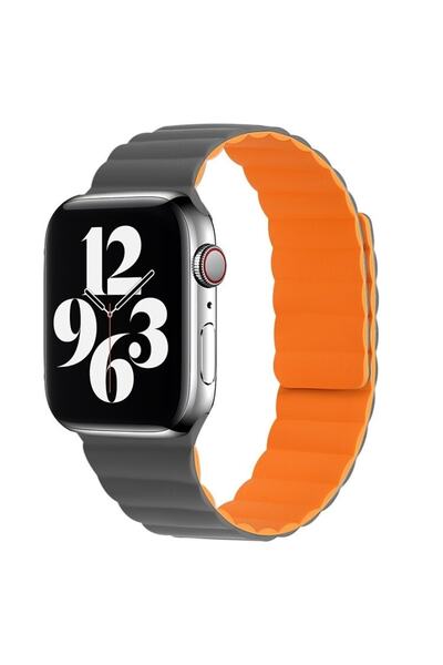 UnDePlus Apple Watch 44/45/46/49mm Kordon Renkli Strap Deri Loop Kordon 2/3/4...
