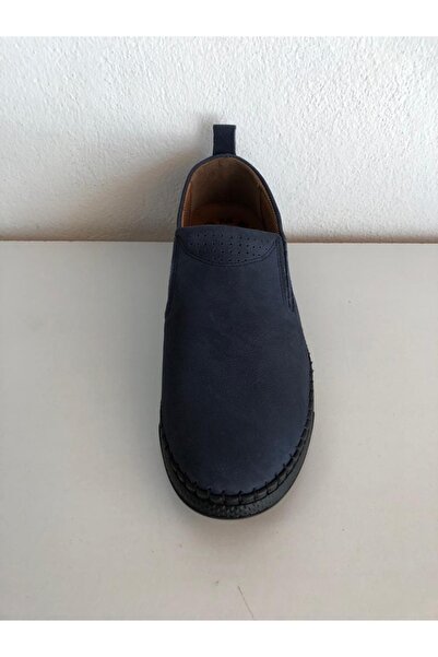 SÜMER Erkek Lacivert Casual Hakiki Süet Deri Ayakkabı
