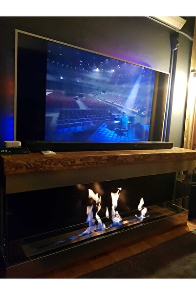 BLUEFLAME Wallfire 180 Bacasız Şömine 1 Litre Bioethanol Şömine Yakıtı (BİOETHANOL YAKITLI ŞÖMİNE)
