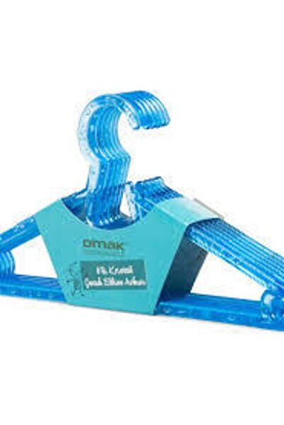 Decobella 24-частична кристална закачалка за детски дрехи, синя