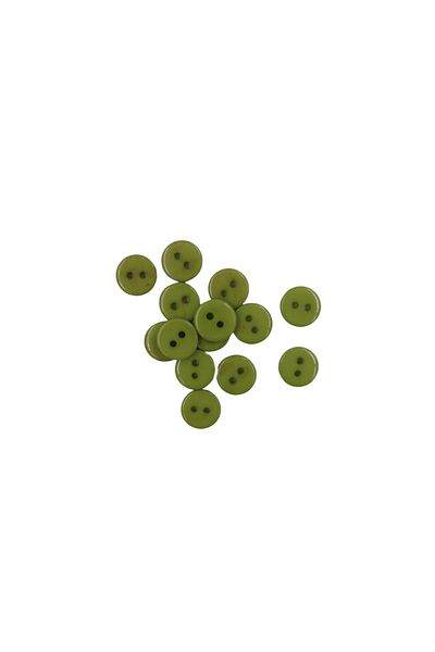 HOBİREYON 10 Pieces 10 Mm Round Button (Pistachio Green)
