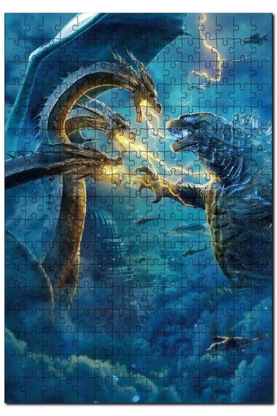 Cakapuzzle Godzilla King of the Monsters Movie Visual 1000 Piece Puzzle Jigsaw Puzzle Mdf (WOOD)