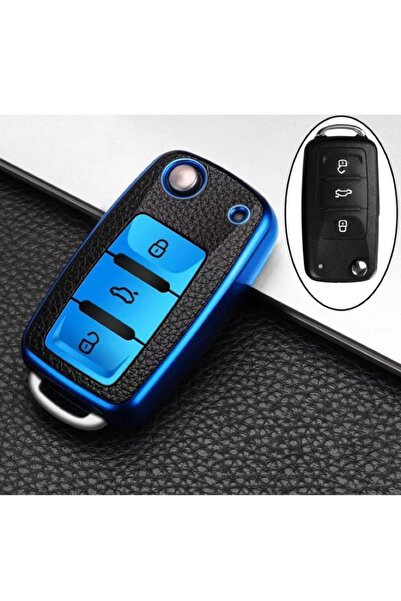 ŞENYILDIZ AKSESUAR حافظة حماية مفاتيح فاخرة من Passat Amarok Transporter بالل...