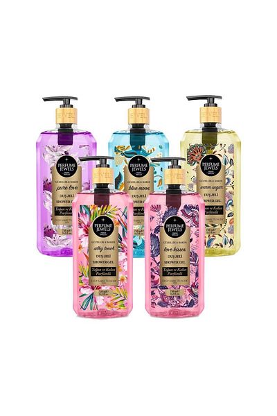Eyüp Sabri Tuncer Pure Love, Blue Moon, Warm Sugar, Silky Touch and Love Kisses Shampoo 750 Ml, 5 Pcs