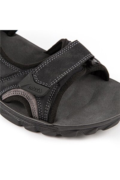 Muya Taurus Anatomical Black Sandals