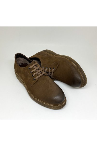 Clasica Men's Brown Genuine Leather Casual Shoes