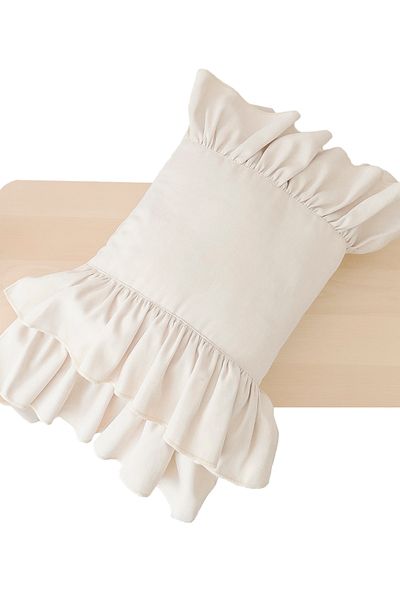 RİTMOHOME Κάλυμμα μαξιλαριού με κρεμ βολάν Vintage Bohemian Scandinavian Throw, Country, Bohemian