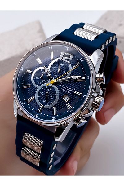 Ferrucci Men's Functional Wristwatch - Anti Bacterial Silicone Cord