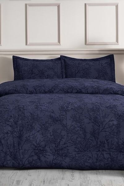 Özdilek 16 Piece Dowry Set Bridal Set Branch Navy Blue