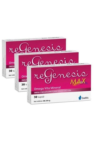Regenesis Max Omega Vita Mineral - 30 Capsules 3 Pack