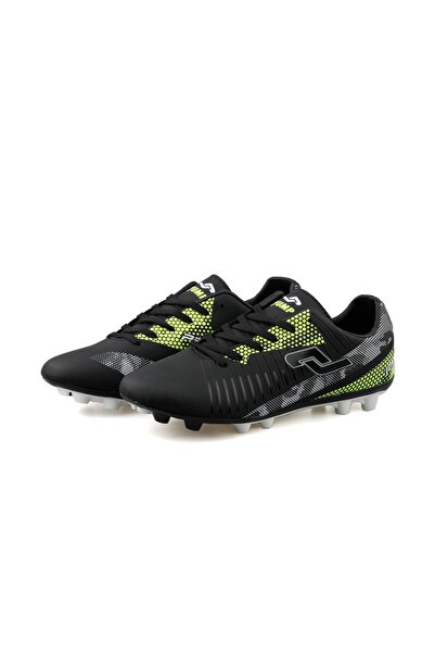 Jump 27881 D Black White Neon Green Men's Turf Football Shoes 27881-d-black-white-neon-green Black