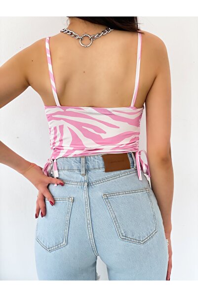 alenmoda Κρεμάστρα με σχοινί με σχέδια στο πλάι που συγκεντρώνεται