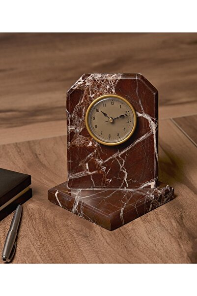 3K Office Sourcherry Mermer - Lüks El Yapımı Dekoratif Hediyelik Masaüstü Ova...