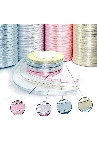 Acar Süs Panglică Satin Lurex Liliac 6 Mm 23 Mt 1 Buc