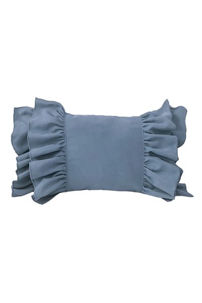 RİTMOHOME Husă de pernă cu volane Vintage Boemă Nordic Marin Indigo deschis, Country, Boemă