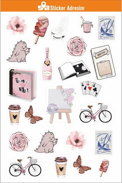 Sticker Adresim Sweety Sticker Etiket Seti