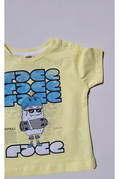 Çikoby Cotton Printed T-Shirt for Boys