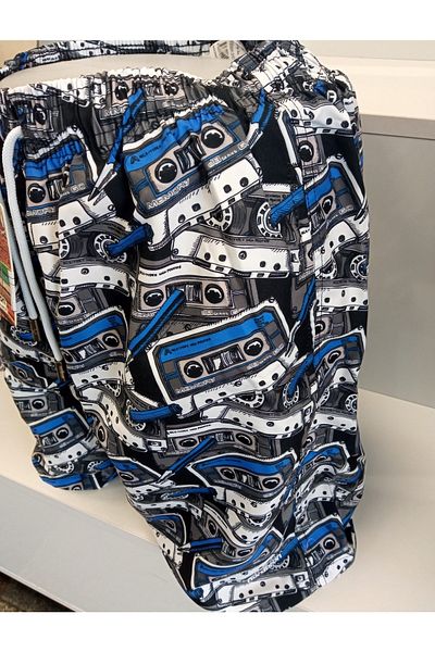 Nordbron Arıcı Store Nordrone Secret Tape-blue Men's Swim Shorts
