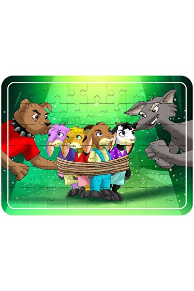 KondoSan Yavru Keçiler, Hansel Ve Gretel, Prenses Ve Cadı, Prenseslerin Balesi 4'lü 54 Parça Puzzle Set- 2
