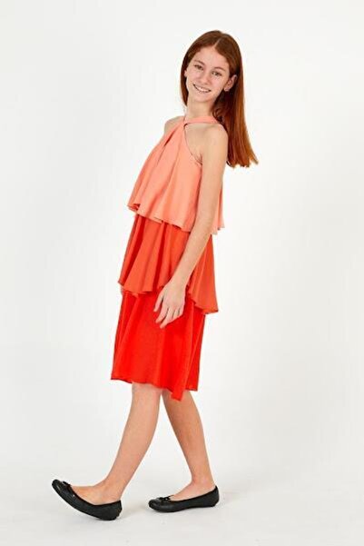 Çikoby Girl's Strappy Layered Dress