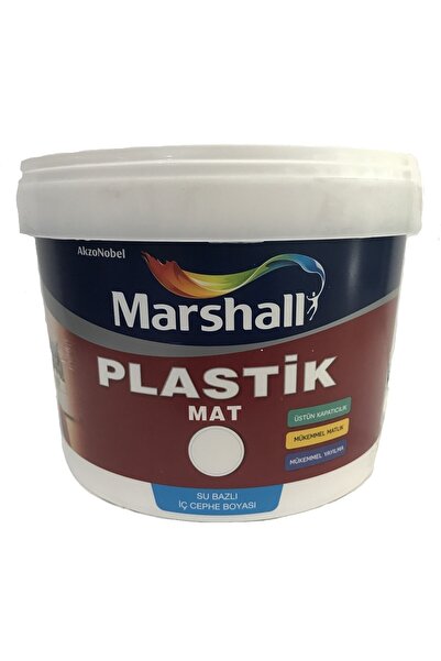 Marshall Plastik Mat Su Bazlı Duvar Boyası 2.5 Lt - Silinebilir -kolay Uygula...