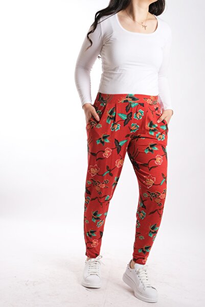 Blues Outlet Women's Plus Size Floral Summer Trousers