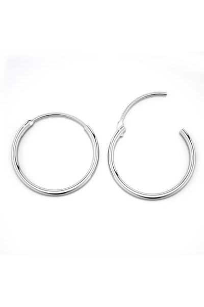 Bylin 925 Ayar Gümüş Halka Küpe - 1 Çift