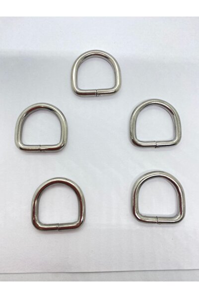 Aklar Çanta 100 Pieces D Ring Nickel (2Cmx4Mm)