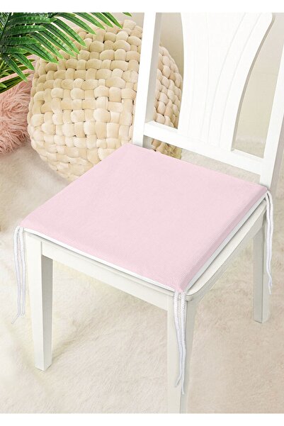 Nish & Royal Pink Colored Digital Printed Decorative Zippered Chair Cushion