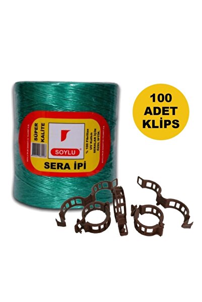 SeraTrend Soylu Sera Ipi Ve Bitki Klipsi Fide Bağlama Ipi 100 Adet Her Bitkiy...
