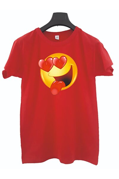 LADİJİTAL BASKI ÇÖZÜMLERİ Футболка з кольоровим принтом Emoji