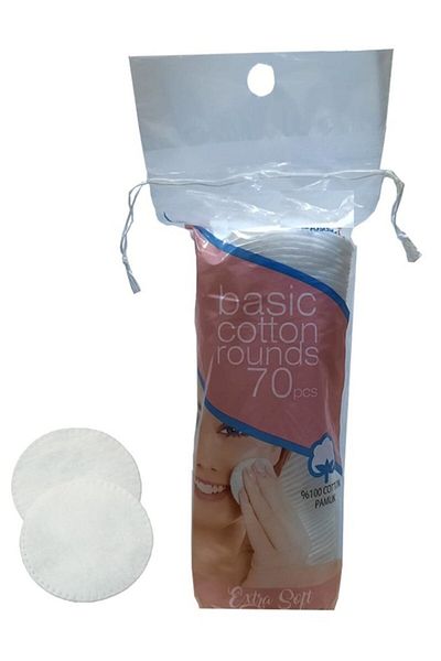 Tikatti Disc Make-up Removal Cotton 70 Pieces 1 Piece