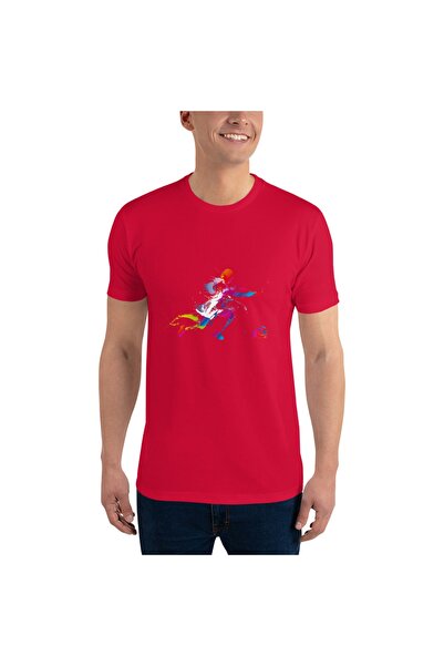 LADİJİTAL BASKI ÇÖZÜMLERİ Šareni fudbal sa vizuelnim efektima T-shirt
