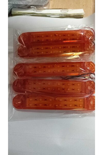 Akyol 12 Ledlı Uzun Cıft Sıra Led Lamba 12 V 24 V Turuncu Led Pozisyon Lambası