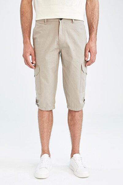 DeFacto Regular Fit Cargo Capri Shorts N6621az22hs