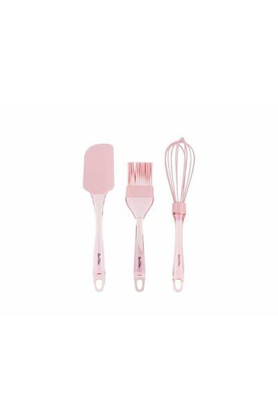 Tantitoni Light Pink Colored Silicone Triple Preparation Set