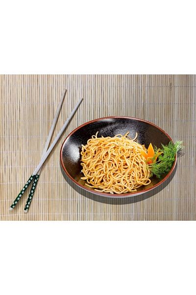 muustie Special Bamboo Chopsticks 10 Sets 20 Pieces Mixed Color And Pattern 24,5cm