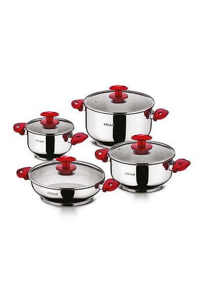 Arian Hyacinth 8 Pcs Cookware Set (16/20/24ten./24krn.)