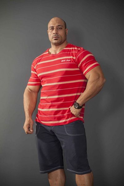 Big Sam Red Relaxed Fit Large Size T-Shirt 2735
