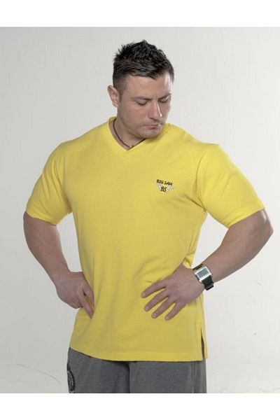 Big Sam Yellow Cotton T-Shirt 2725