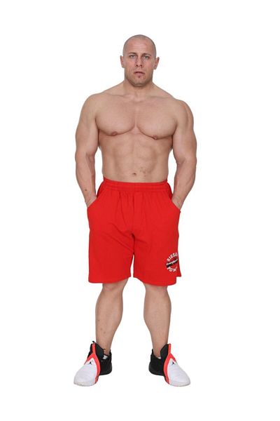 Big Sam Red Cotton Shorts 1396