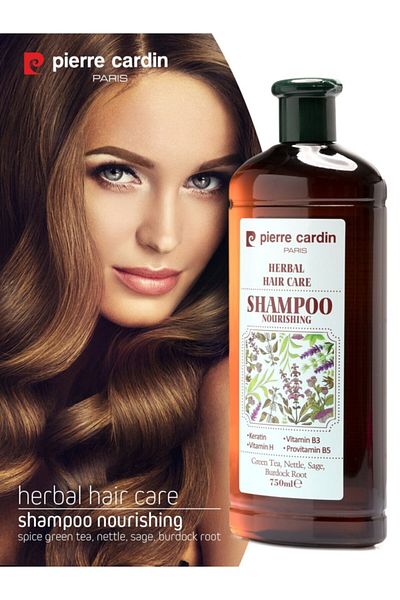 Pierre Cardin 750 ml Herbal Herbal Oil Shampoo - For Hair