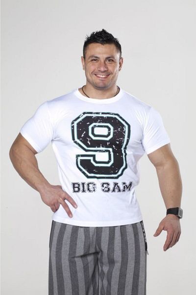 Big Sam Slim Fit White T-Shirt 2751