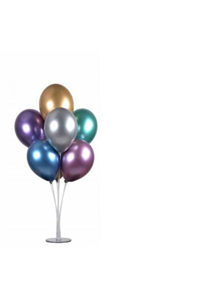 ikm balon حامل بالون 7 قطع وبالون كروم