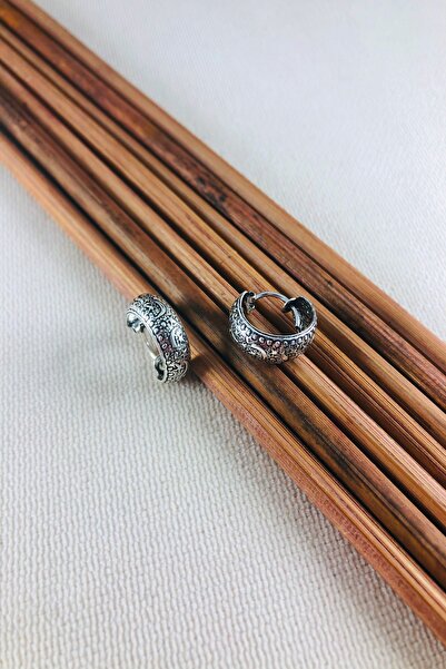 Sungurbey Gümüş Dünyası Gümüş Bayan Dövme Küpe