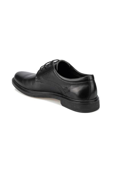Polaris 100406   Ανδρικά δερμάτινα παπούτσια Orthopedic 5 Point Black Casual