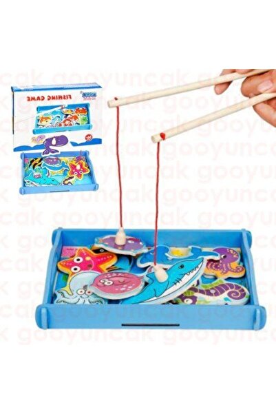 HAMAHA Ahşap Mıknatıslı Balık Tutma Oyunu