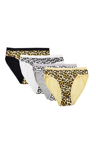Tutku Chiloți de bikini de damă, culori mixte, cu model de leopard, cu spatele simplu