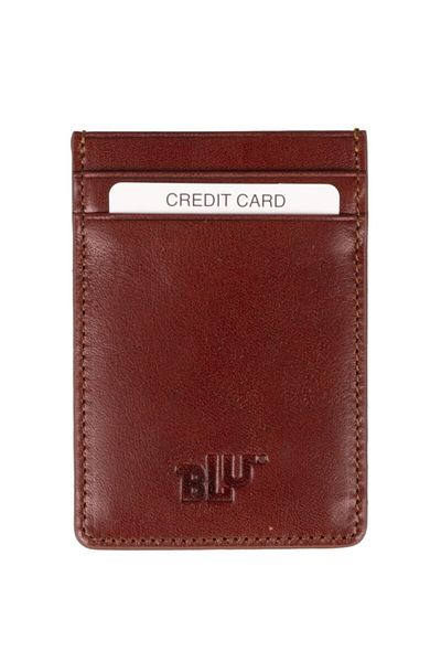 BLU Leather Card Holder - Fashionable and Practical Design