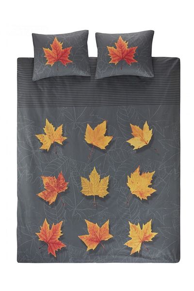 Colorpool Set cuvertură dublă cu imprimeu digital Falling Leaves